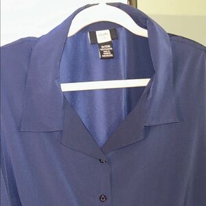 Studio 1940 Women’s Navy Blue Blouse Long Sleeve button down Size 18/20W